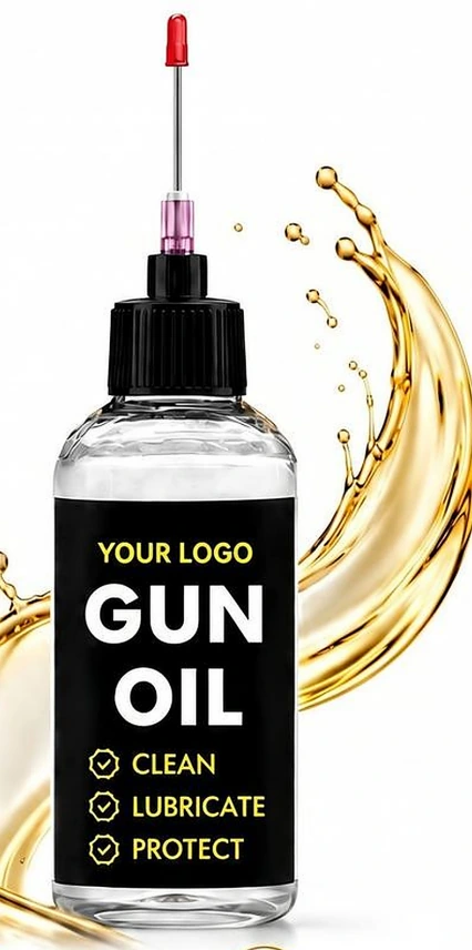 Gun Oil catalog packaging example