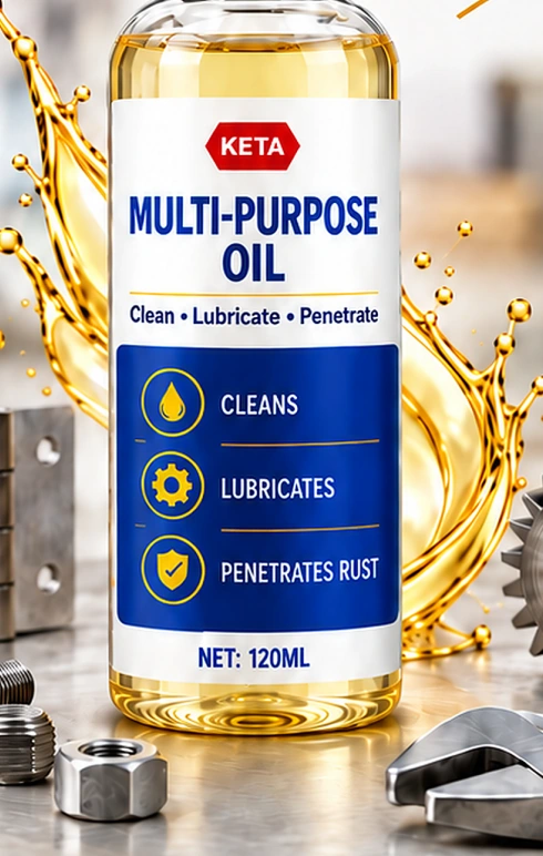 Multi-Purpose Oil catalog packaging example