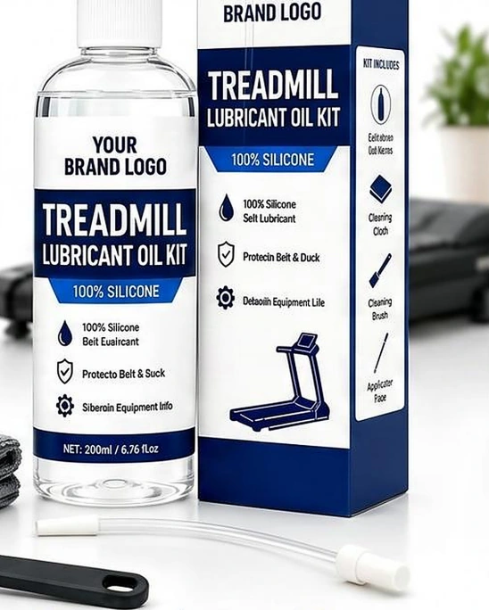 Fitness Equipment Care product and packaging example